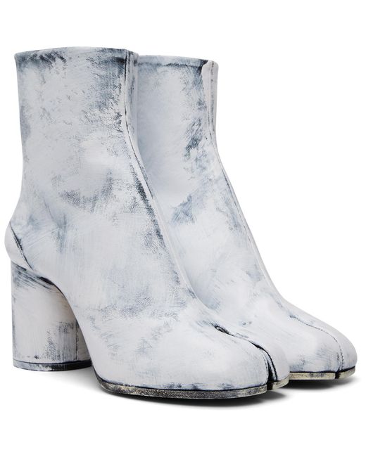 Maison Margiela Gray Tabi Bianchetto Boots