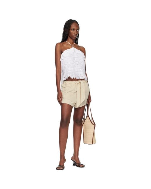 Isabel Marant White Prisha Lace Top