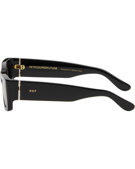 Retrosuperfuture Black Notte Sunglasses for men