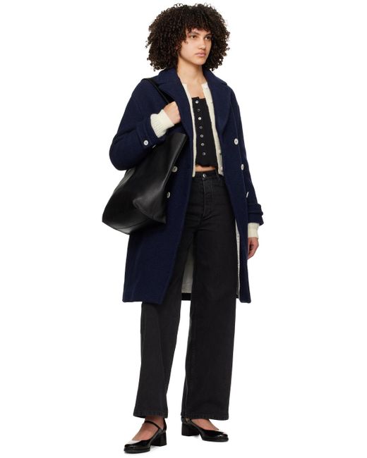 Manteau nola bleu marine A.P.C. en coloris Blue