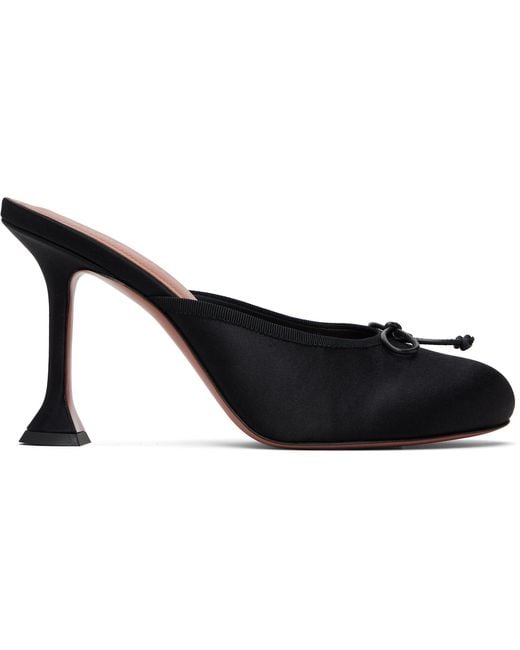 AMINA MUADDI Black Lila Slipper 95 Heels