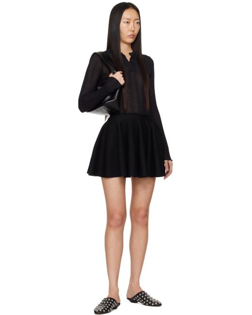 Khaite Black 'the Ulli' Miniskirt
