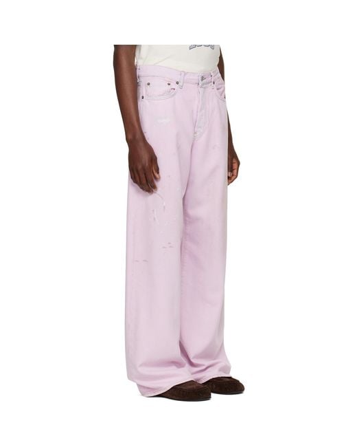 Acne Pink Loose Fit 1981 Jeans for men