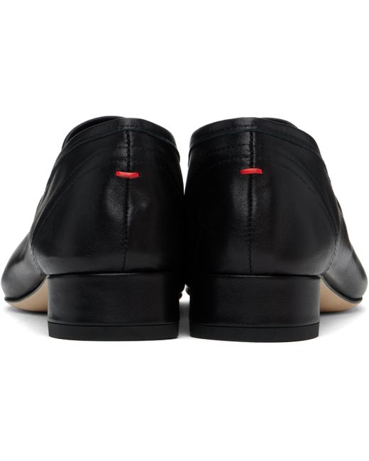 Aeyde ブラック Pippa レザー フラットシューズ Black