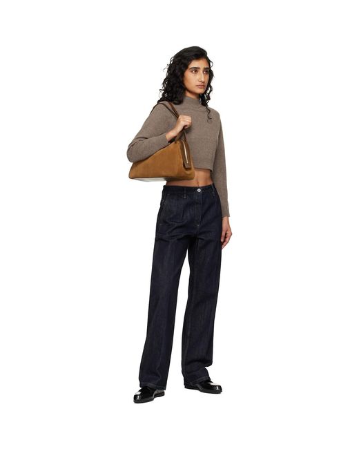 Jil Sander Brown Dune Medium Bag