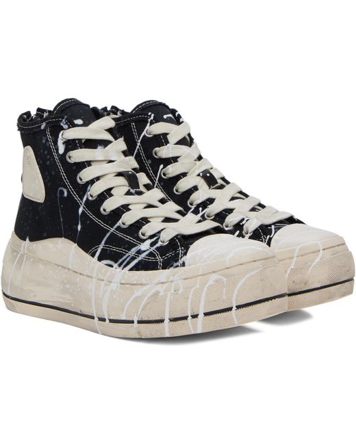 R13 Black & White Kurt Sneakers for men