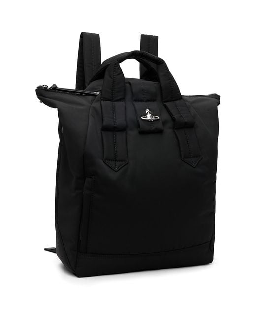 Vivienne Westwood Black Steven Backpack for men