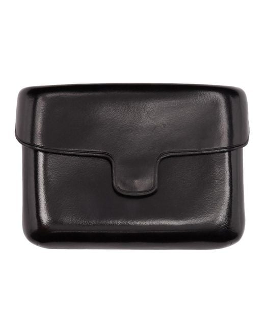 Lemaire Black Leather Card Case Lyst