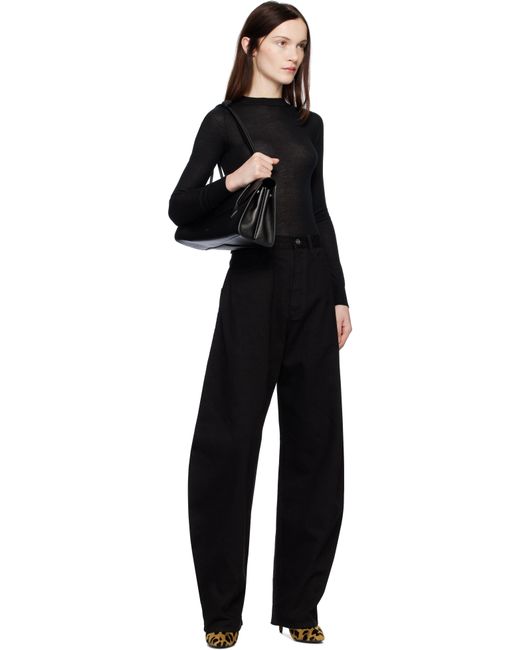 Alaïa ブラック Le Teckel Flap バッグ Black