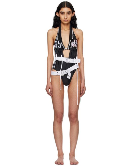 OTTOLINGER Black Belted One-Piece Swimsuit