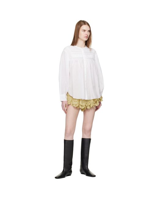 Isabel Marant White Plalia Blouse