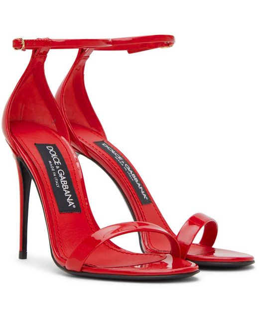 dolce and gabbana red sparkly shoes
