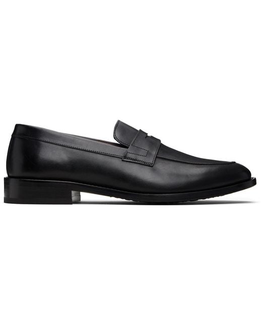 Paul Smith Black Leather Benito Loafers for men