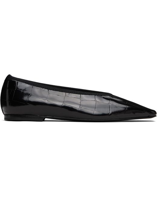Totême Black Minimalist Ballerinas