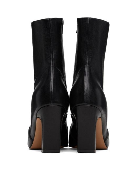 Khaite Black Nevada Stretch High Boots