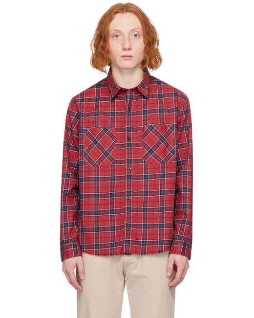 Chemise surdimensionnee rouge HUGO pour homme en coloris Rouge Lyst