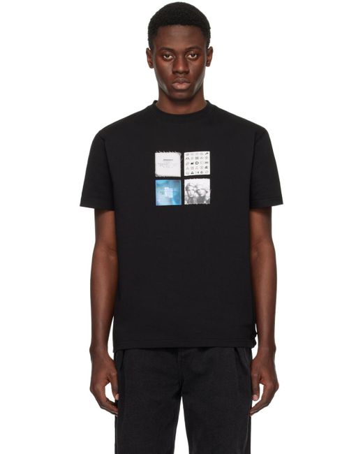T-shirt à écussons Adererror pour homme en coloris Black