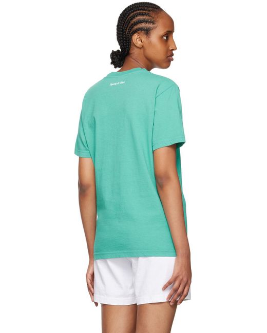 Sporty & Rich Green Blue 'be Nice' T-shirt