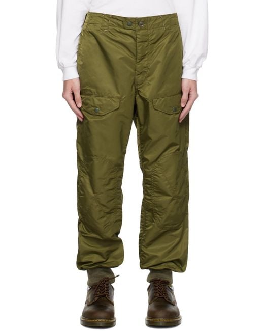 Engineered Garments Green Airborne Cargo Pants for men