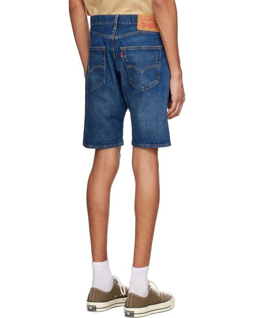 Levi's Blue 501 Hemmed Shorts for men