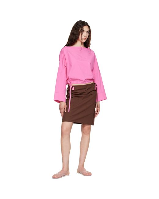 Brooke Callahan Pink Cuff Top
