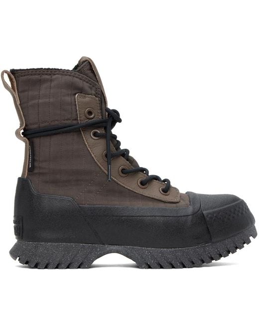 Converse Black Brown Chuck Taylor All Star lugged 2.0 Boots
