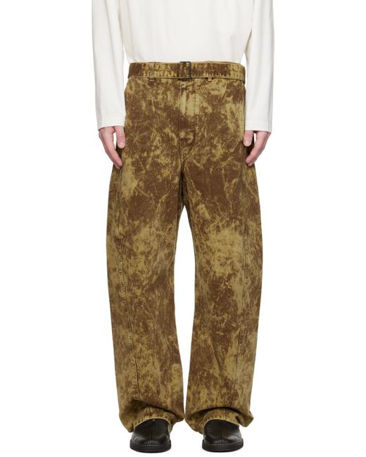Lemaire Multicolor Twisted Belted Jeans for men