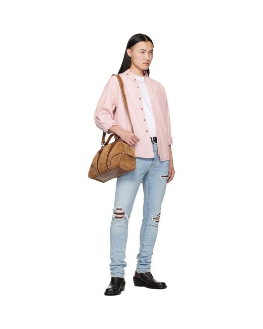 Amiri Blue Croc Mx1 Jeans for men