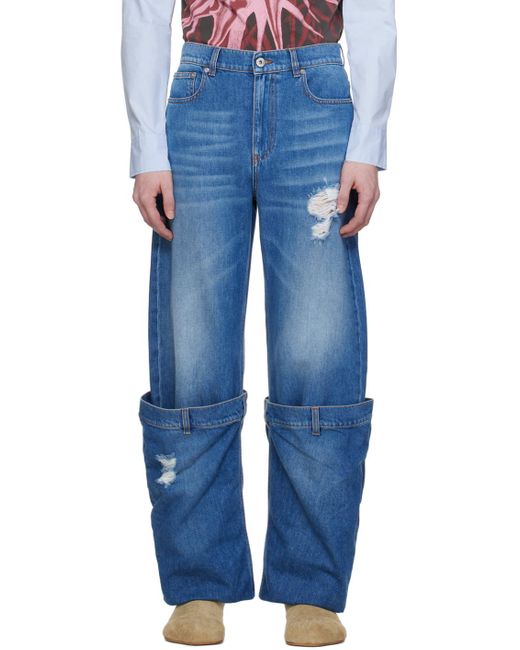 J.W. Anderson Ssense Exclusive Blue Jeans for men