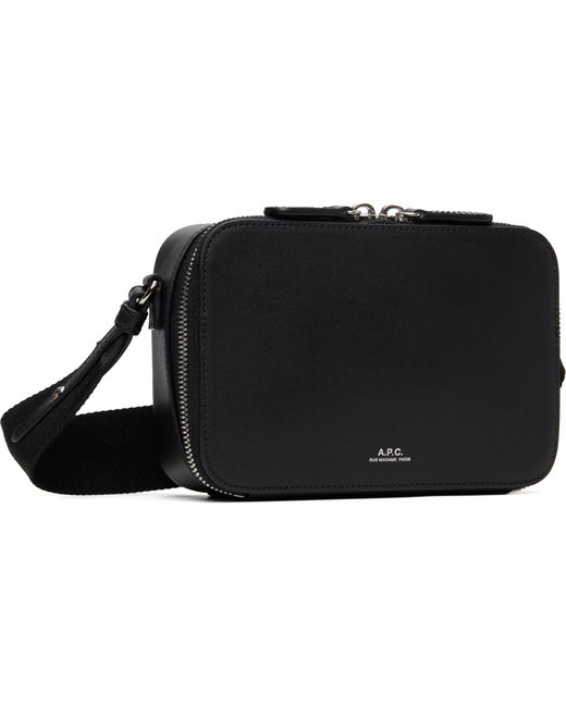 A.P.C. Black Soho Camera Bag for men