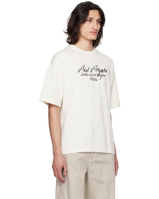 Axel Arigato White Off- Broadwick T-Shirt for men