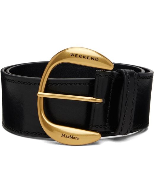 Weekend by Maxmara Black Wkalaccato Belt