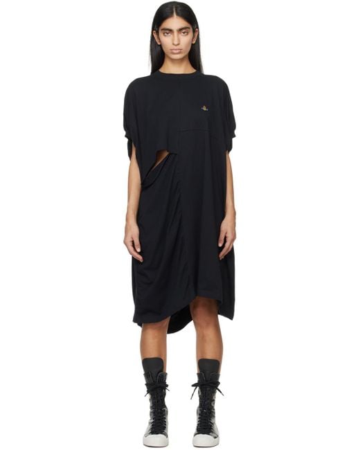 Vivienne Westwood Black Sleeveless Dolly Midi Dress