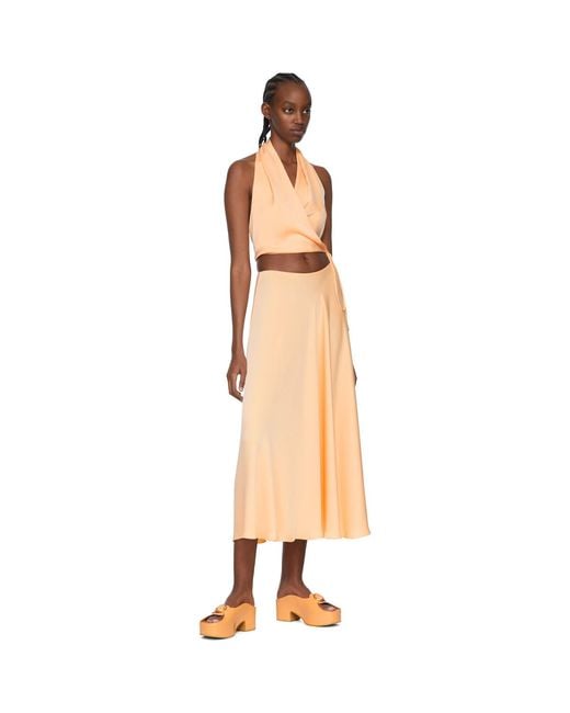 Rosetta Getty Black Orange Polyester Camisole