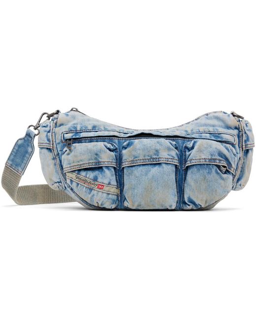 DIESEL Blue Re-Edition Travel 3000 Shoulder Bag for men