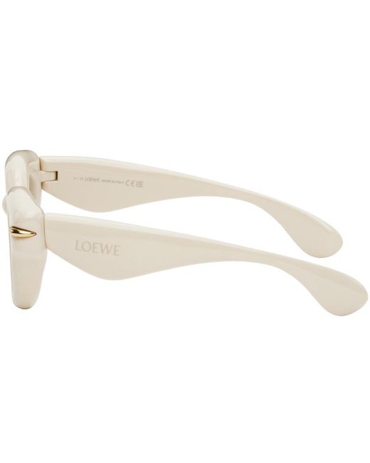 Loewe Black Off- Inflated Round Sunglasses for men