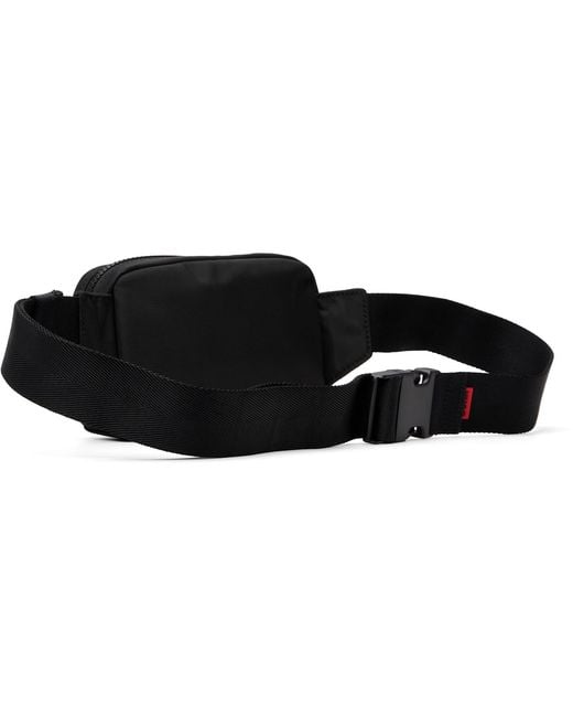 HUGO Black Canvas Pouch for men