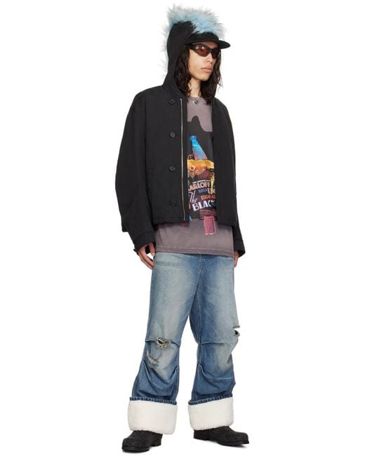 we11done Black Sortie Jacket for men