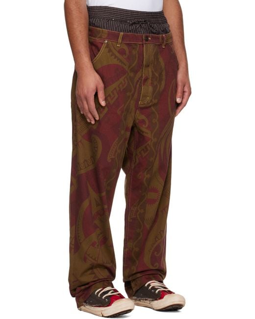 Vivienne Westwood Brown Builder Jeans for men