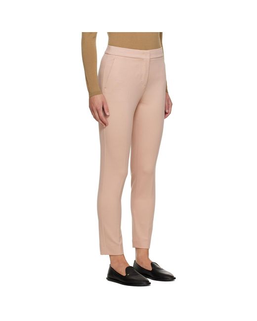 Max Mara Multicolor Pink Cropped Trousers