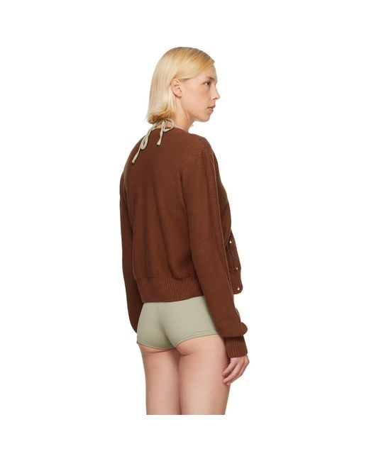 Baserange Brown Tier Cardigan