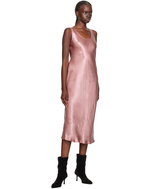 Max Mara Black Pink Talete Midi Dress