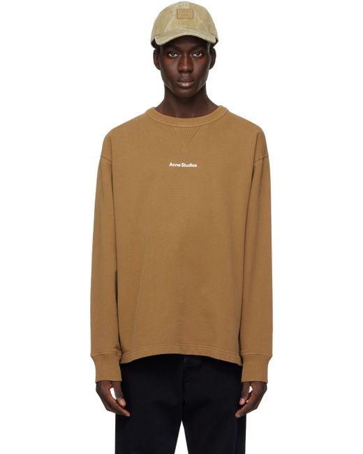 Acne Black Tan Printed Sweater for men