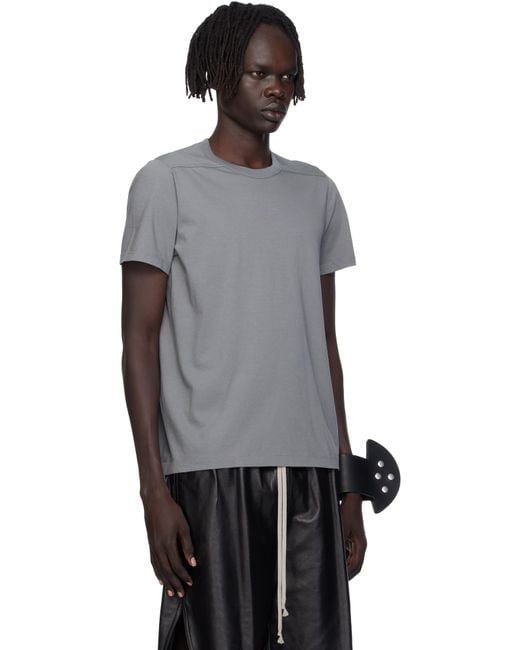 Rick Owens Black Concordians Short Level T-Shirt for men