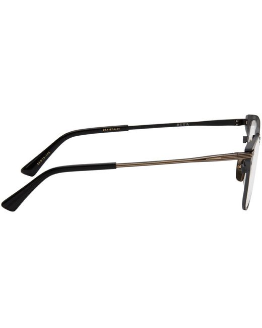 Dita Eyewear Black Linrcon Glasses for men