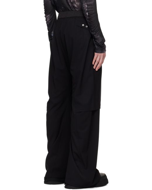 CARNET ARCHIVE Black Skirt Trousers for men
