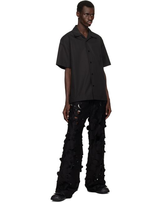 メンズ No Idea ブラック Big Foot Football フラットシューズ Black