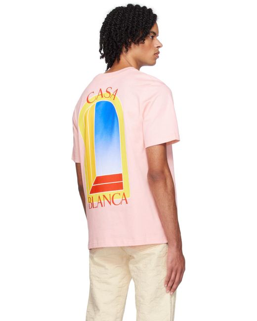 T-shirt l'arche de jour rose Casablancabrand pour homme en coloris Pink