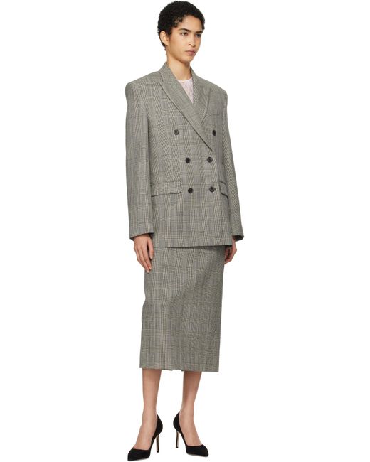 Wardrobe NYC Black Double Breasted Blazer