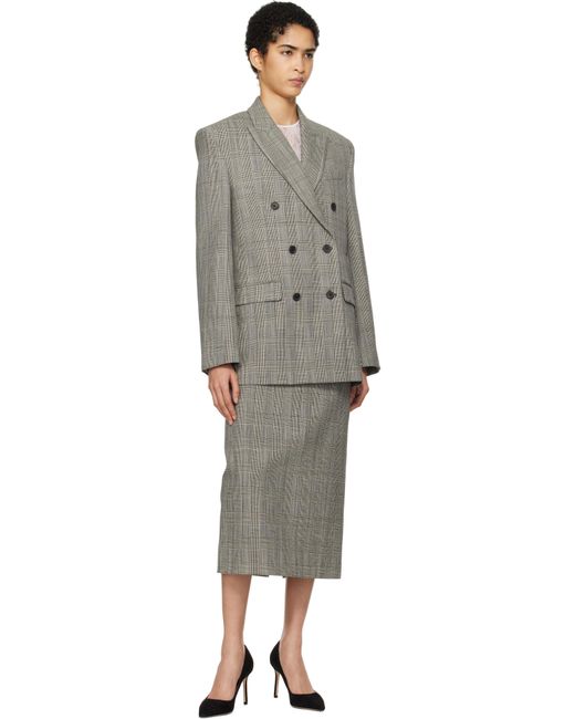 Veston Noir Et Blanc À Double Boutonnage Wardrobe NYC en coloris Black